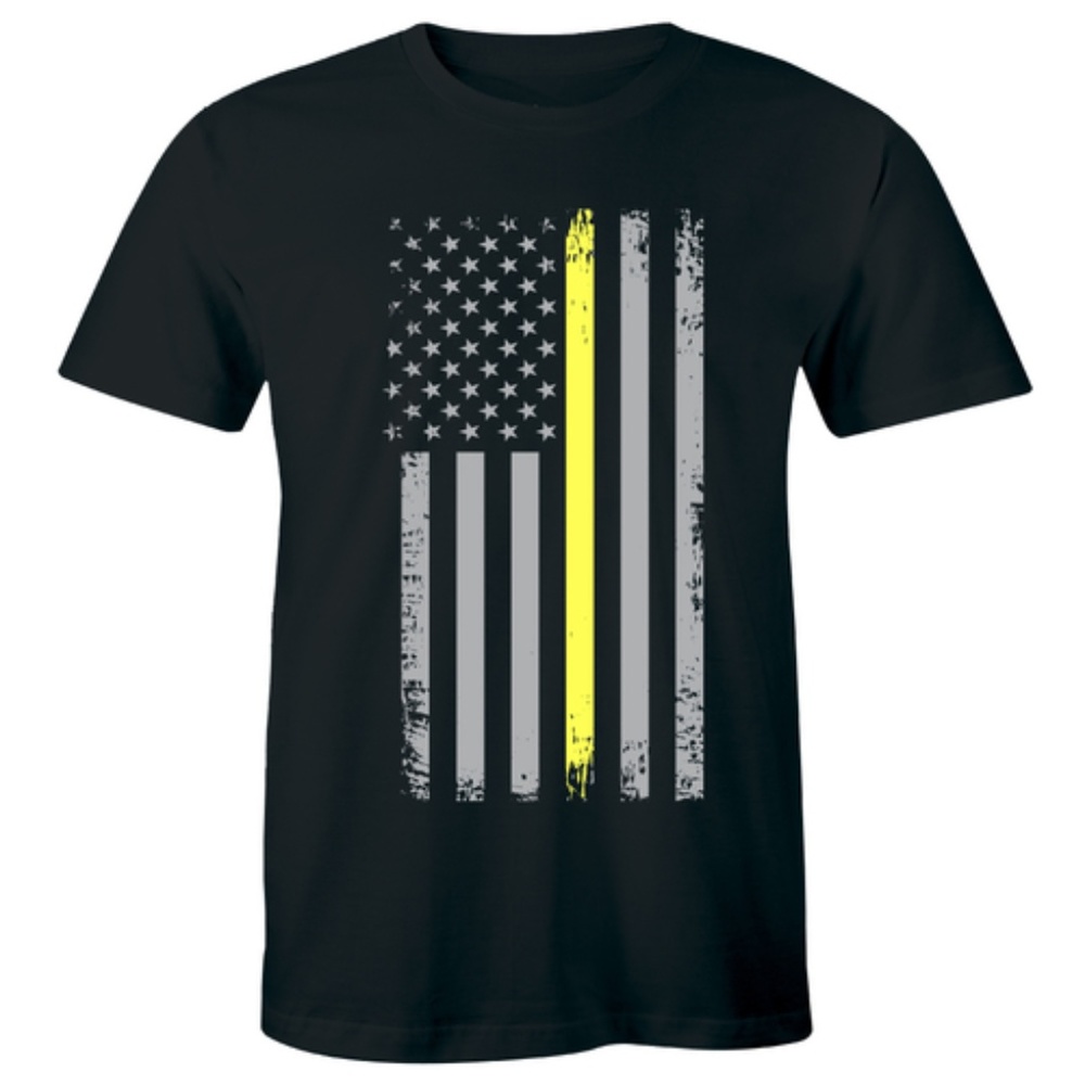 Thin Yellow Line US Flag 911 Dispatcher T-shirt